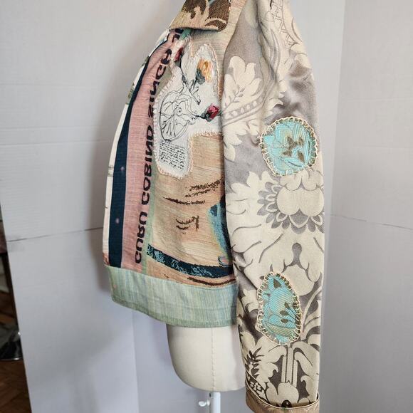 Tapestry Upcycled jacket - Wearable art - Picture 10 of 16